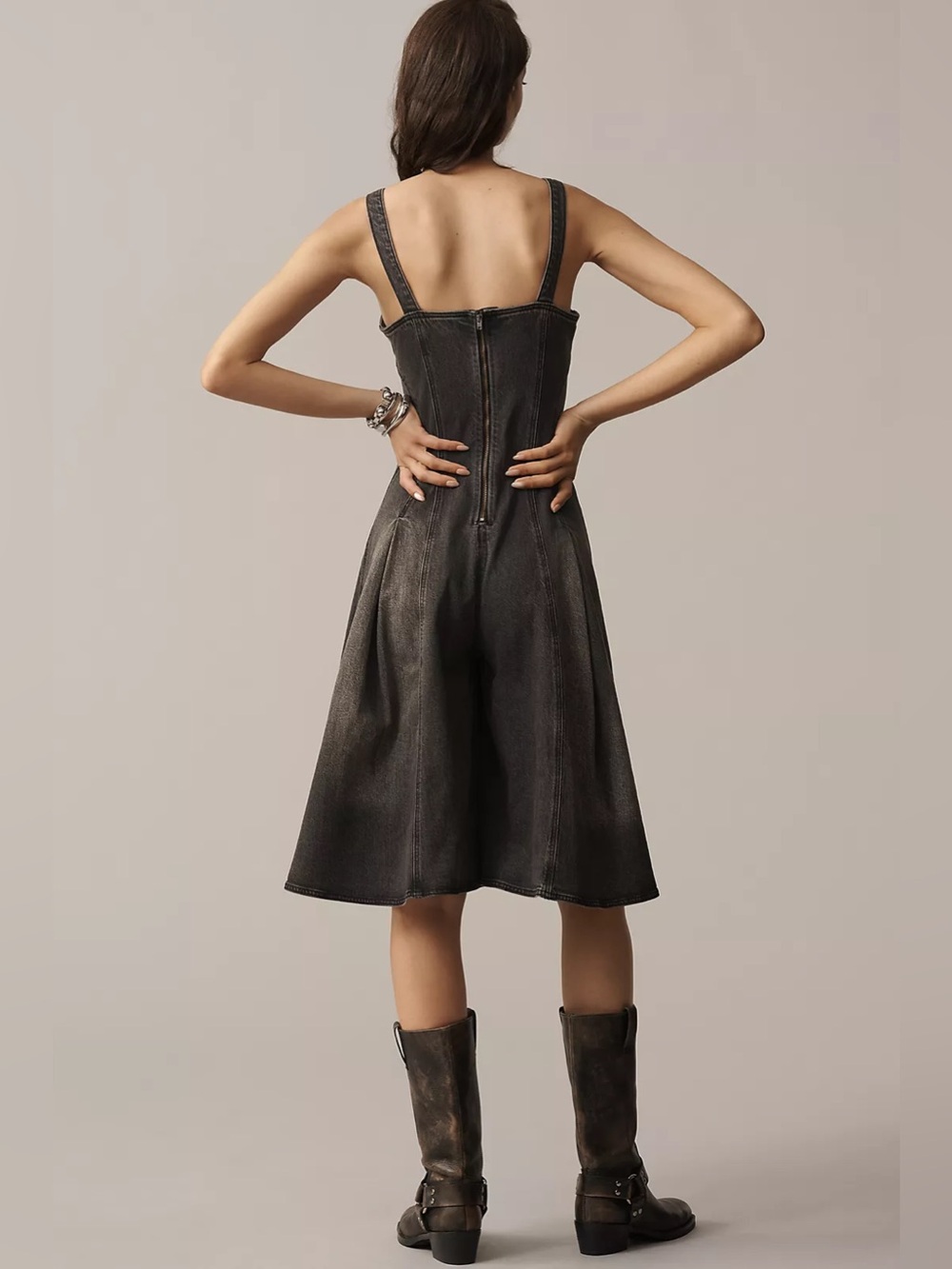 Pilcro Denim Midi Jumpsuit - Picture 3 of 6
